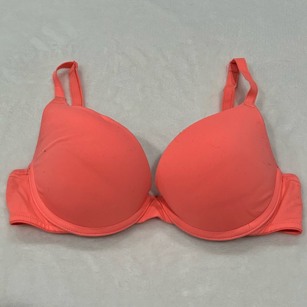 PINK VICTORIA’S SECRET Wear Everywhere Push Up Bra - orange, size 32C